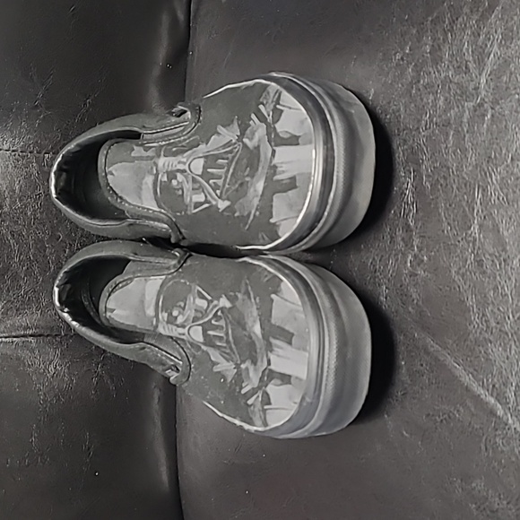 Darth Vader slip-on Vans, men's size 6, women's size 7 1/2. - Picture 2 of 7